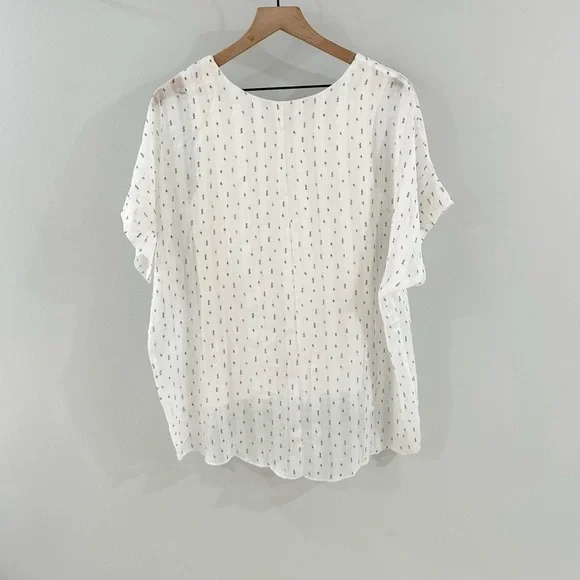 Ellison Layered Blouse White Size Small - Picture 6 of 6